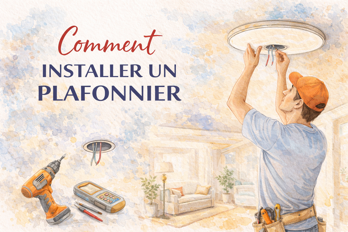 Comment installer un plafonnier | Guide étape par étape