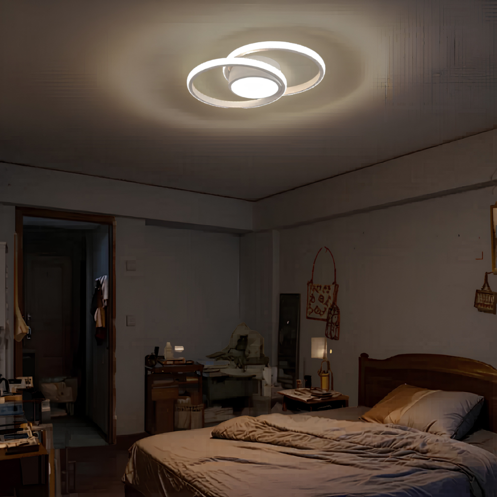 Plafonnier blanc moderne