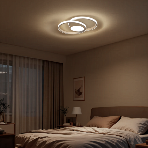 Plafonnier blanc moderne