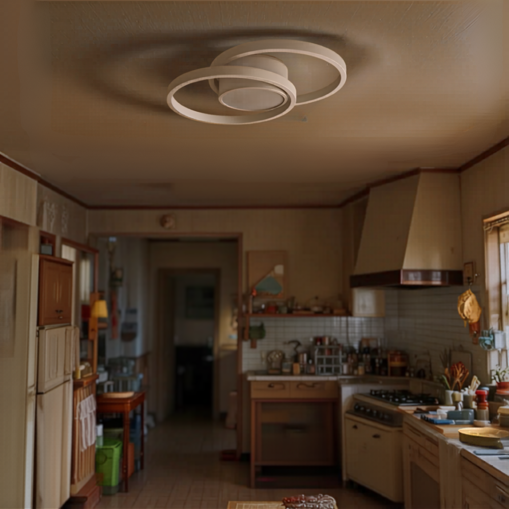 Plafonnier blanc moderne