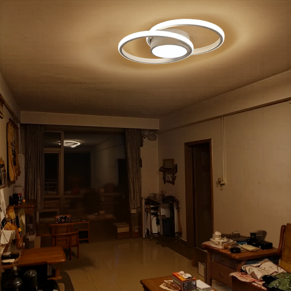 Plafonnier blanc moderne