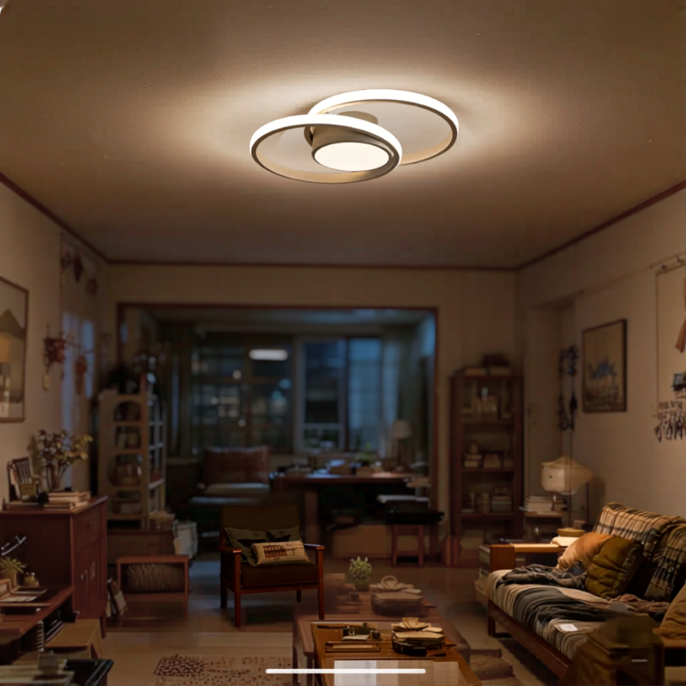 Plafonnier blanc moderne