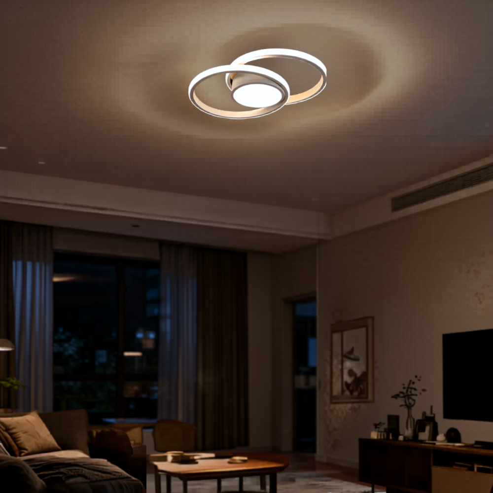 Plafonnier blanc moderne