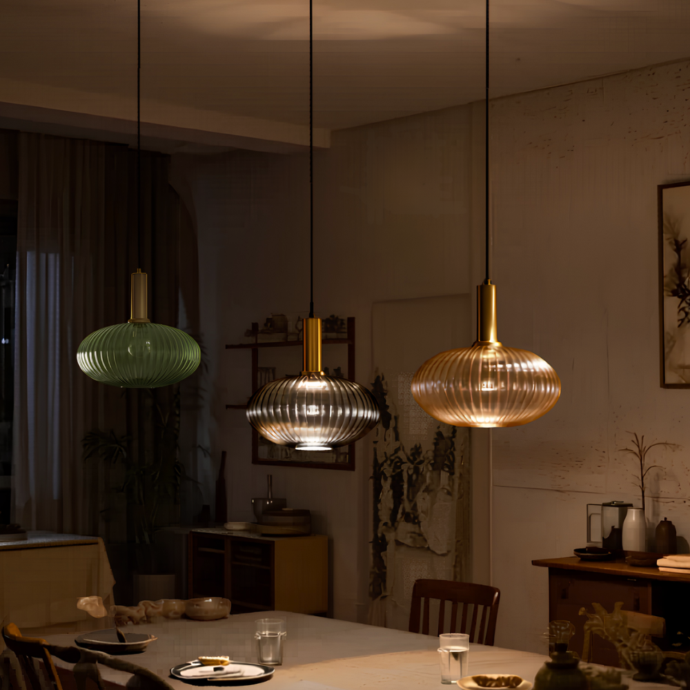 Plafonnier verre vintage