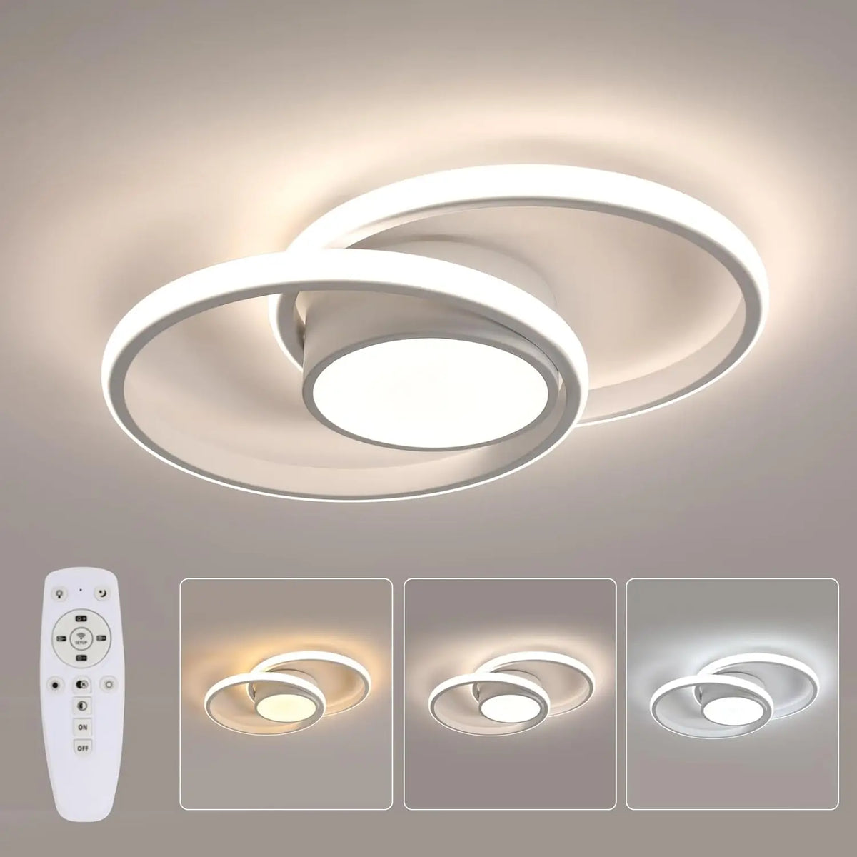 Plafonnier blanc moderne