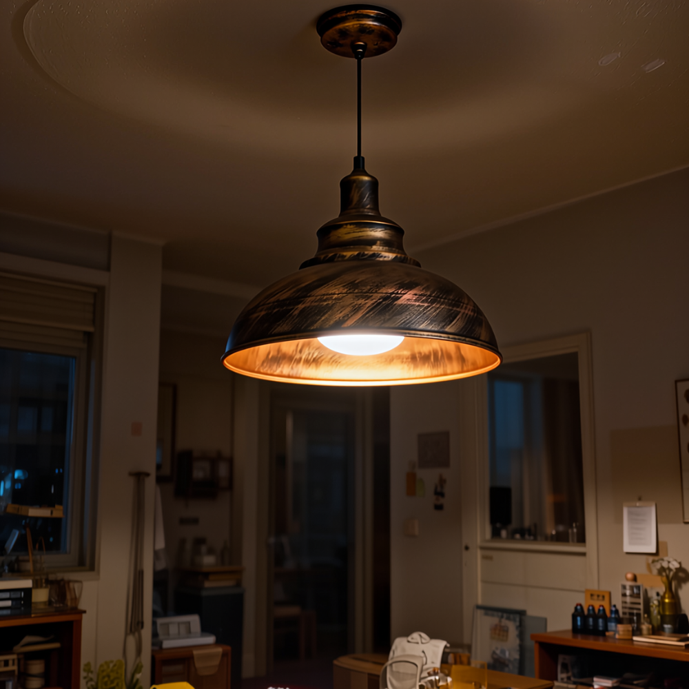 Suspension industrielle vintage