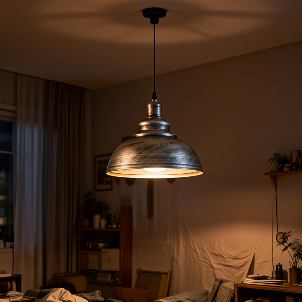Suspension industrielle vintage