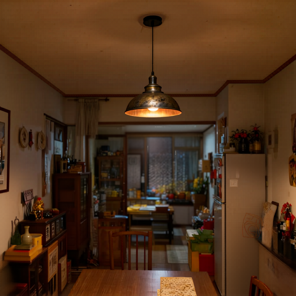 Suspension industrielle vintage