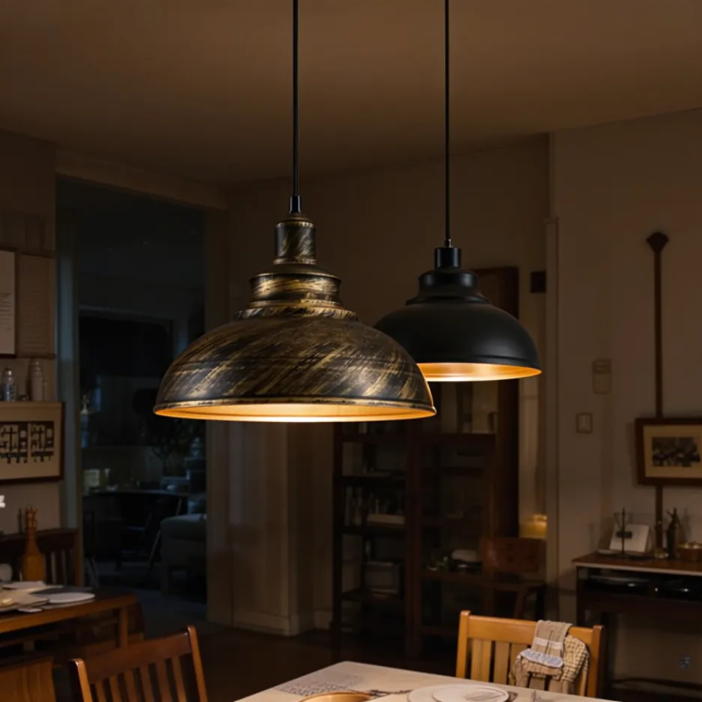 Suspension industrielle vintage