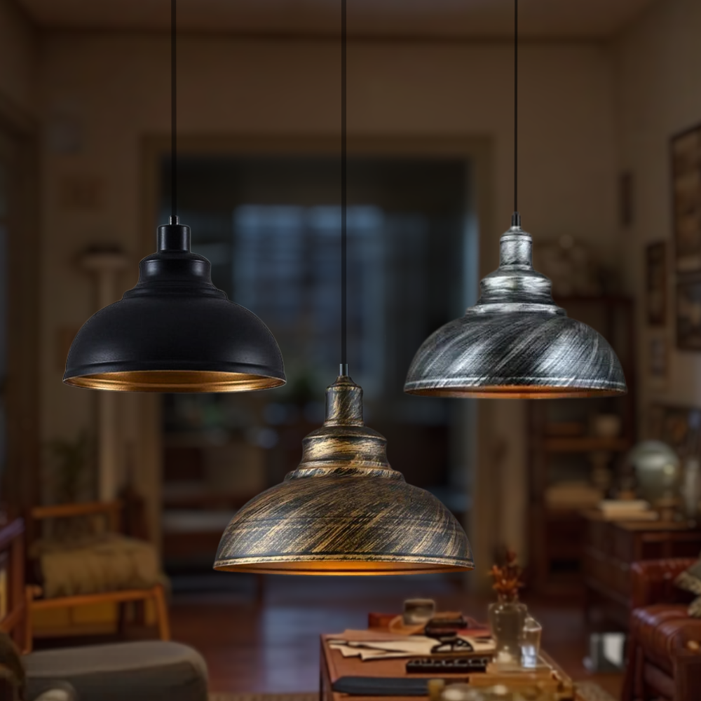 Suspension industrielle vintage